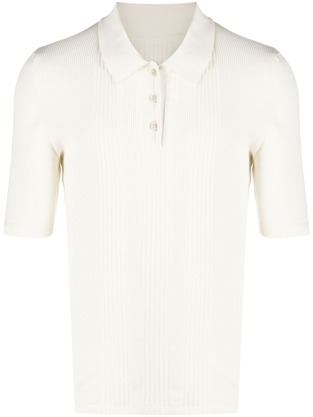 Maison Margiela 四缝线针织polo衫 - 中性色
