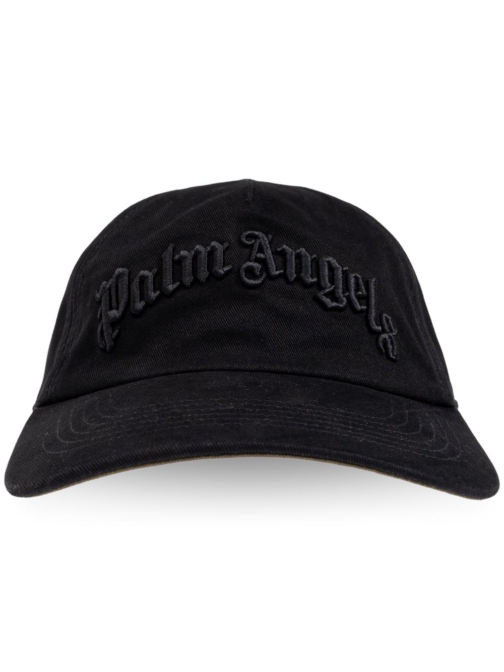 Palm Angels logo刺绣棒球帽 - 黑色