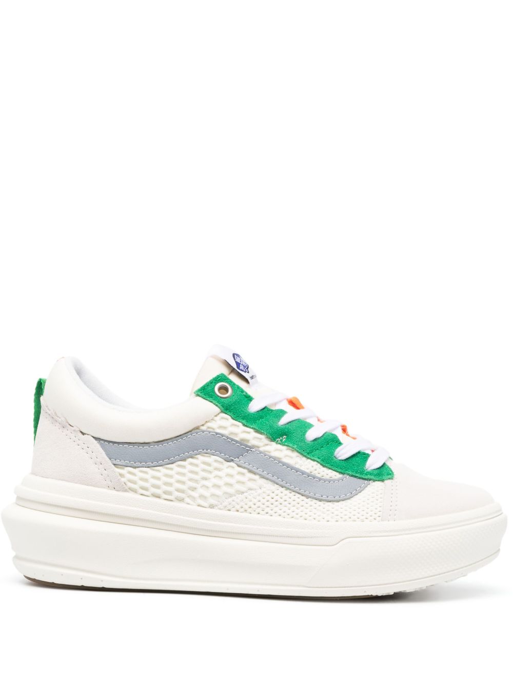 Vans Old Skool 拼接设计运动鞋 - 白色