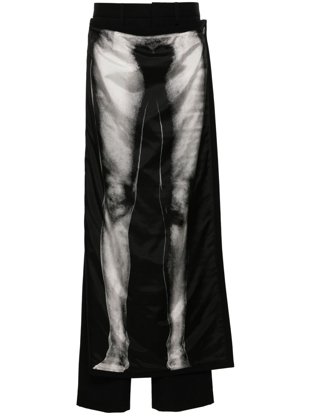 Jean Paul Gaultier The Body Marinière 长裤 - 黑色
