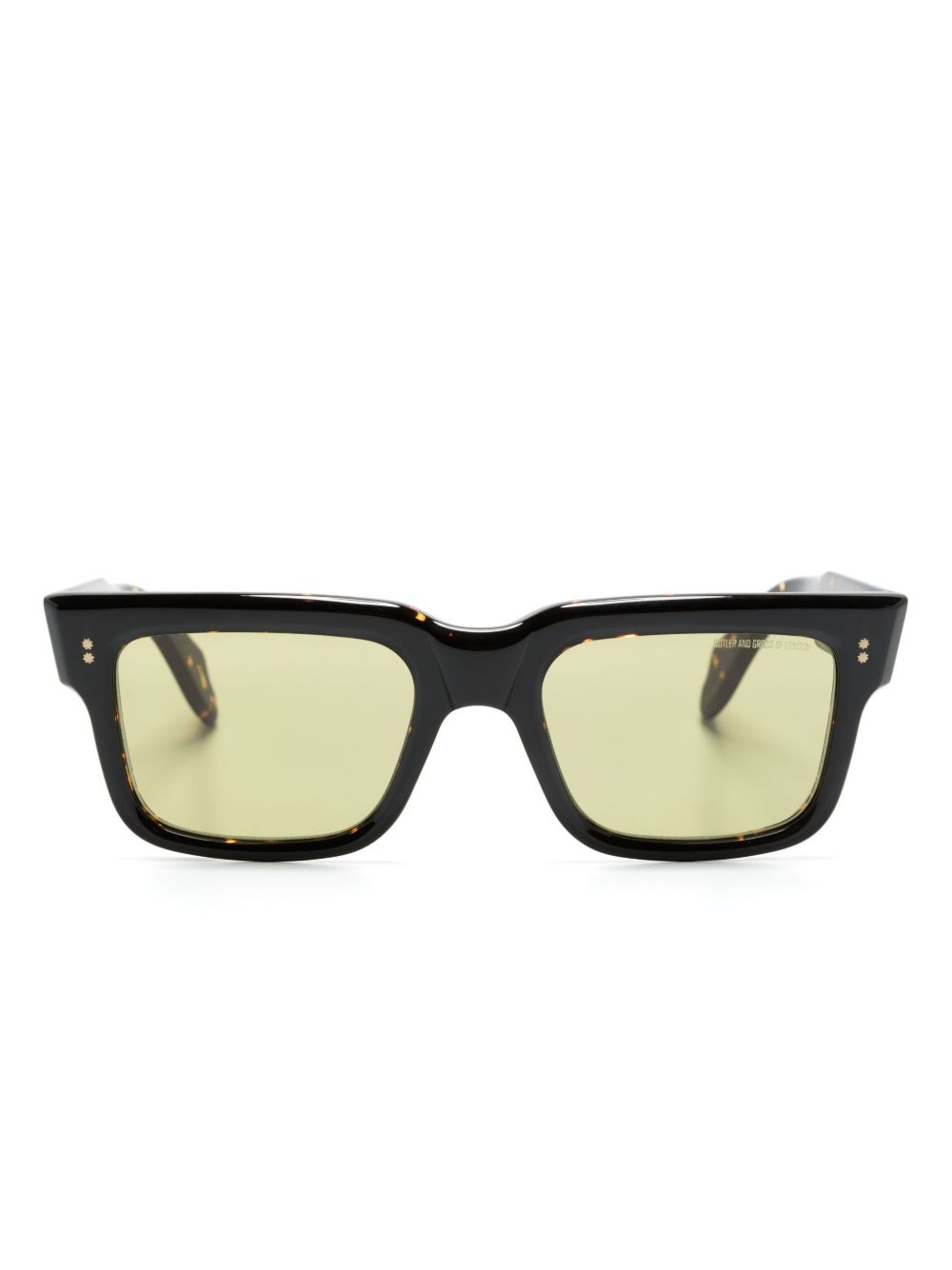 Cutler & Gross 1403 方框太阳眼镜 - 褐色