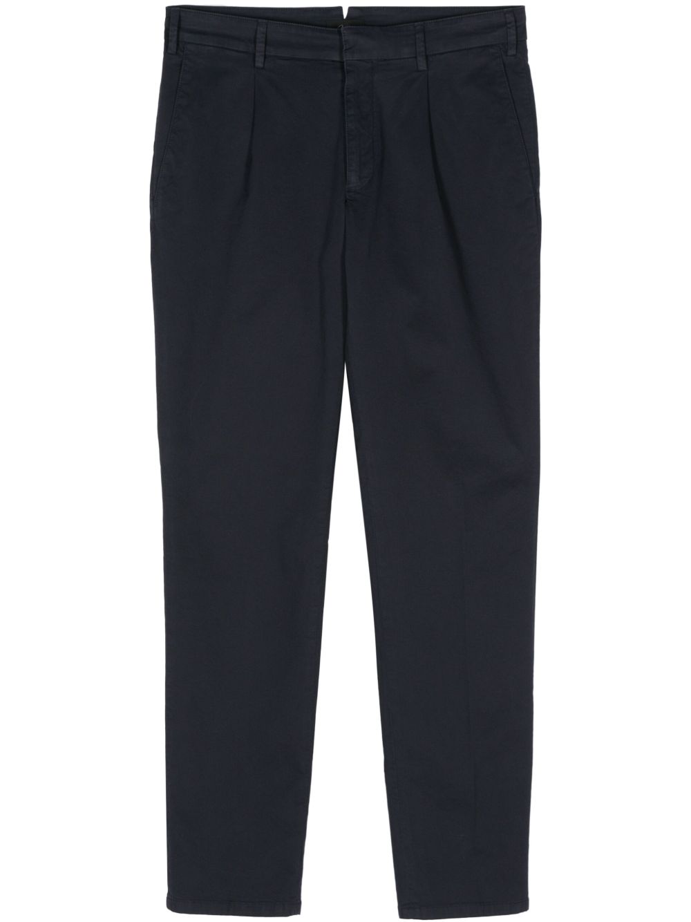 Brioni 褶饰细节长裤 - 蓝色