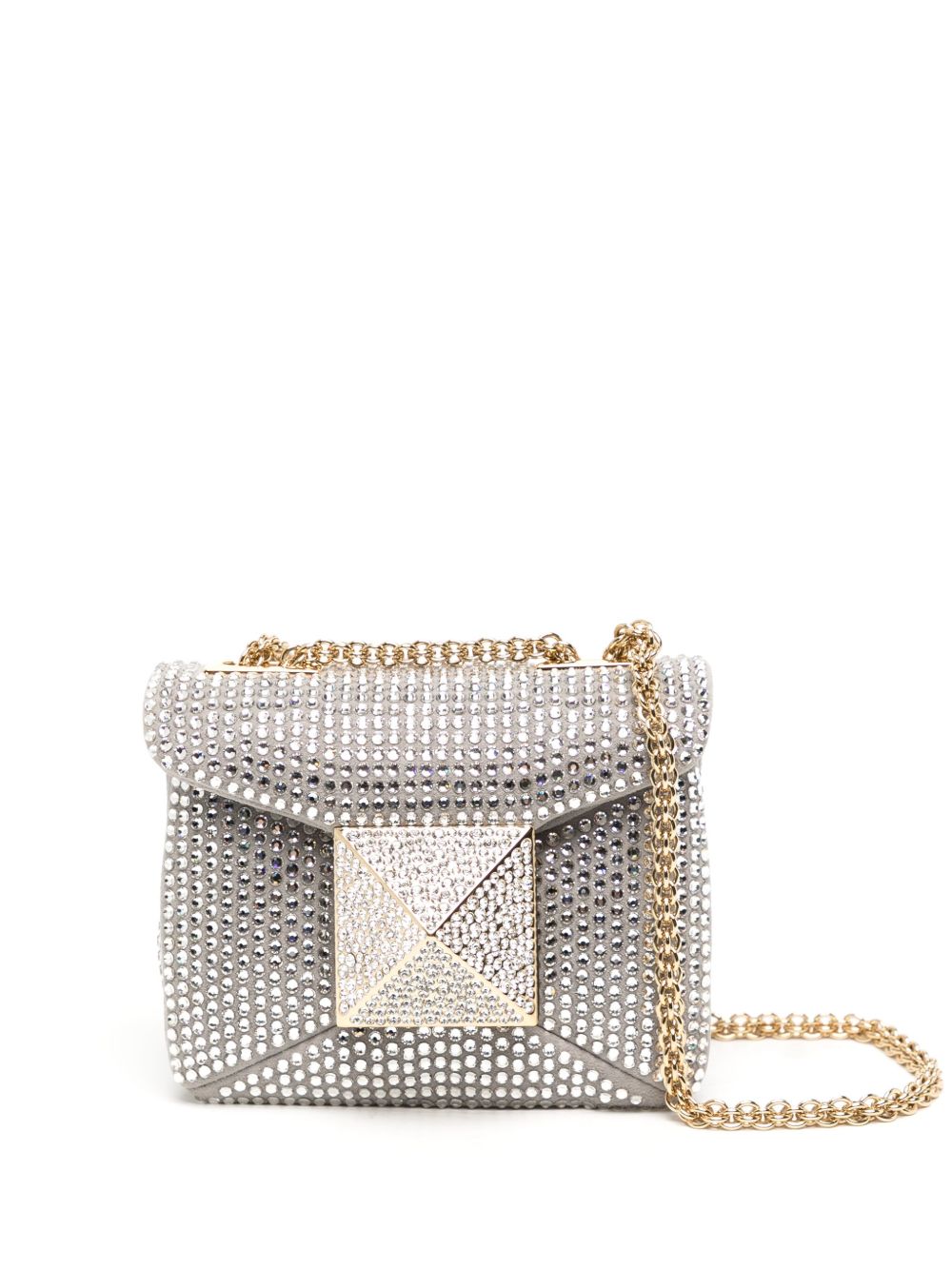 Valentino Garavani Pre-Owned One Stud 迷你斜挎包 - 银色