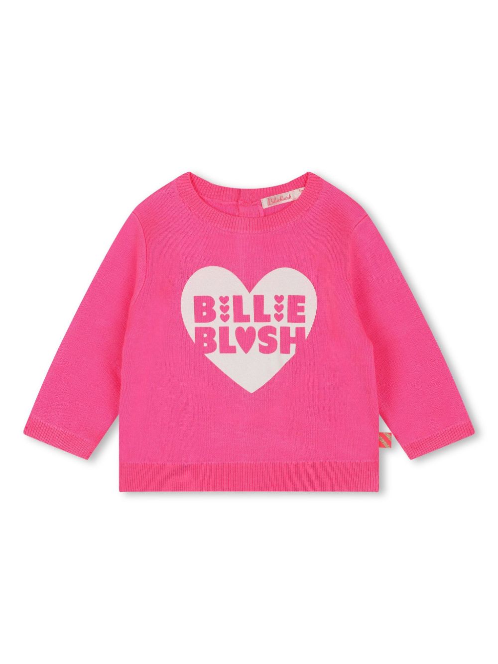 Billieblush logo印花毛衣 - 粉色