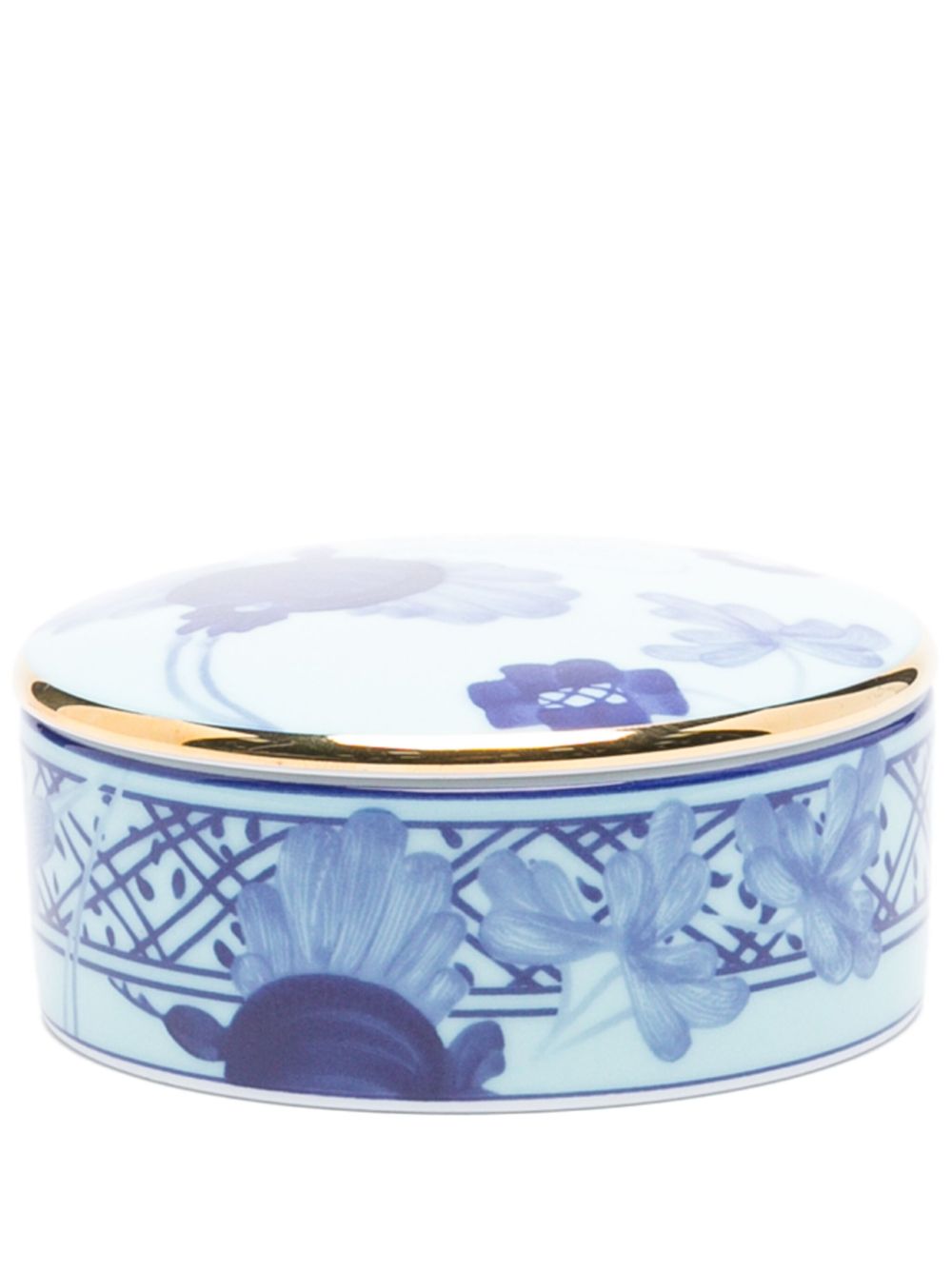 GINORI 1735 Oriente Italiano 珠宝盒（4厘米 x 8厘米） - 蓝色