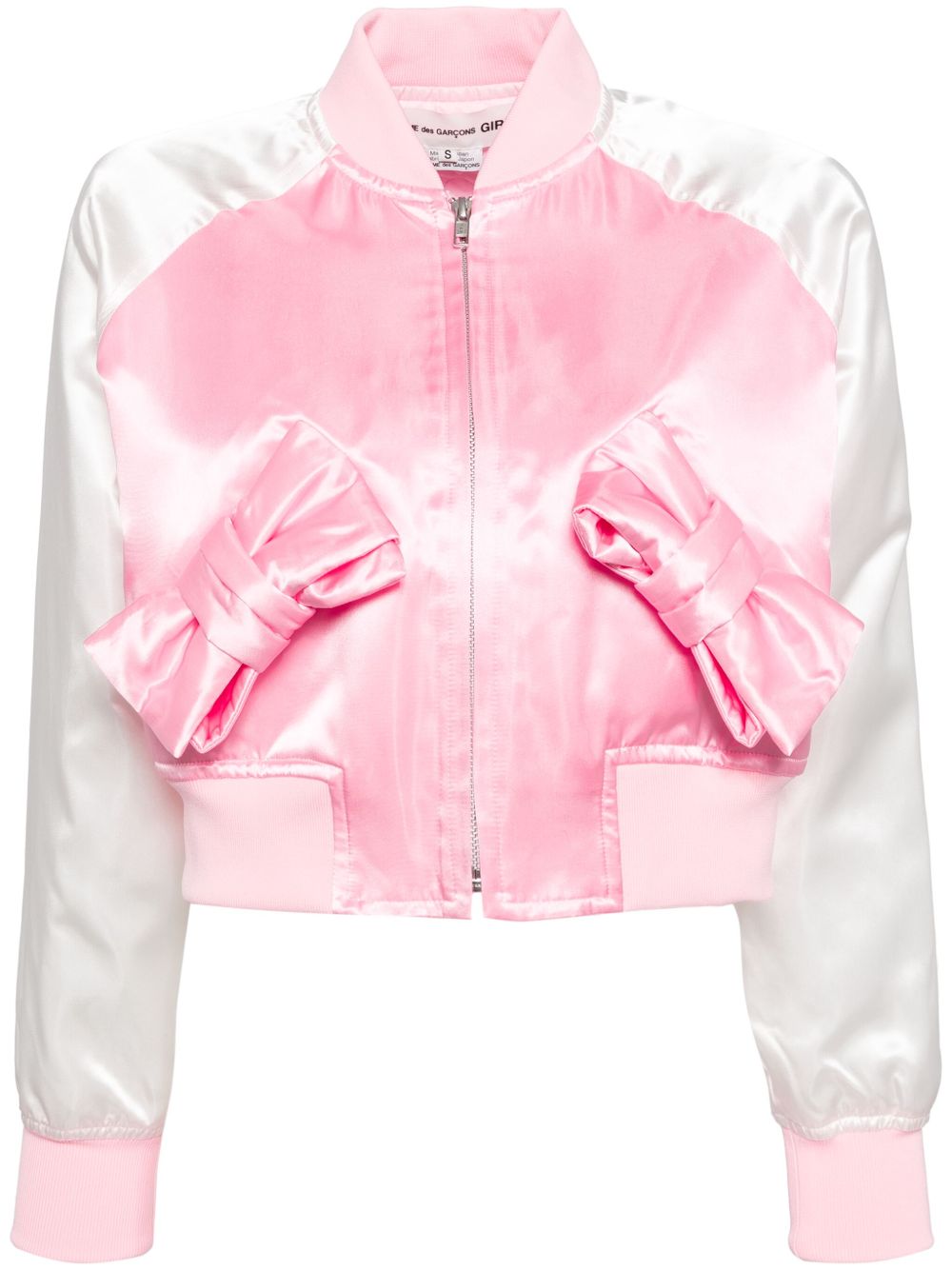 Comme Des Garçons Girl 蝴蝶结飞行员夹克 - 粉色