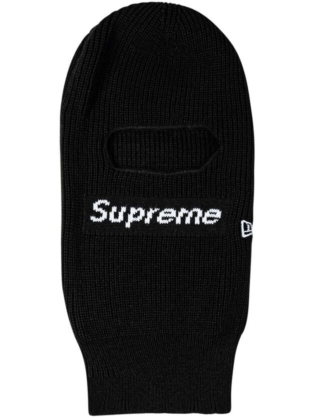 Supreme x New Era Box Logo 巴拉克拉瓦帽 - 黑色