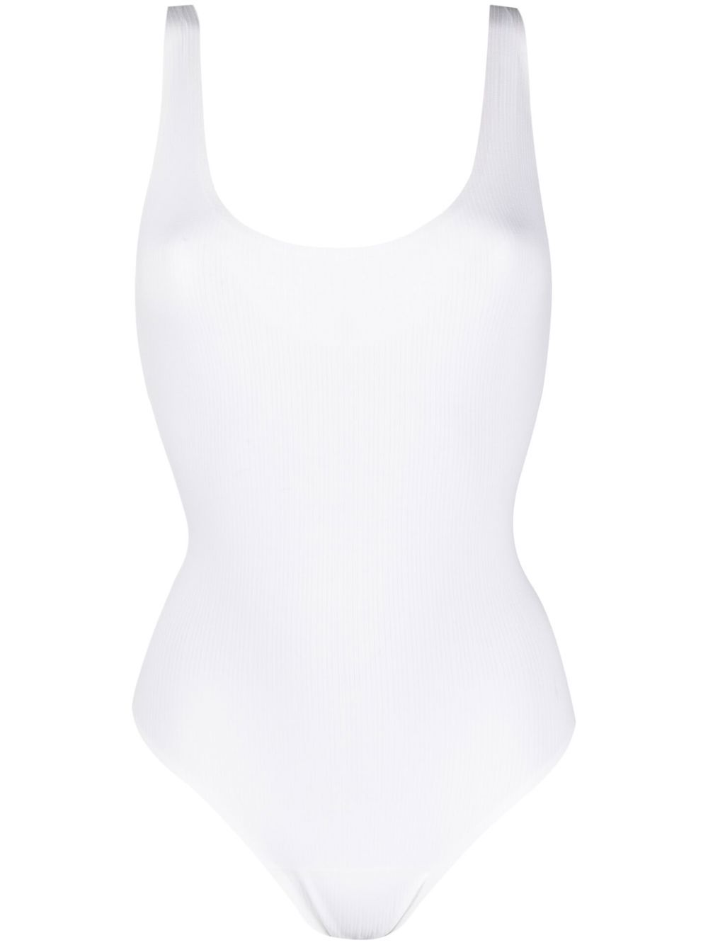 Wolford 细罗纹连体紧身衣 - 白色