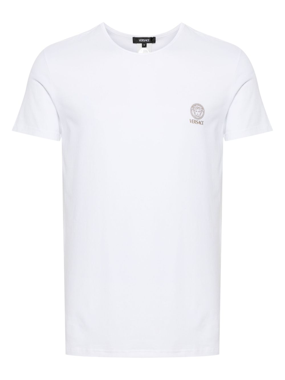 Versace logo印花T恤 - 白色