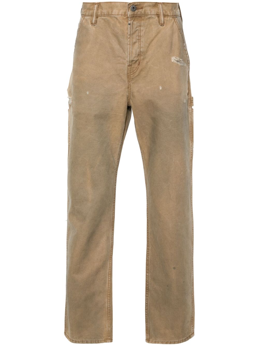 AllSaints Carpenter 仿旧帆布长裤 - 中性色