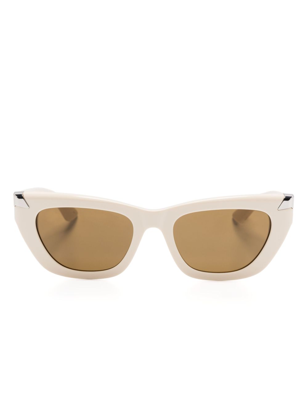 Alexander McQueen Eyewear 猫眼框太阳眼镜 - 中性色