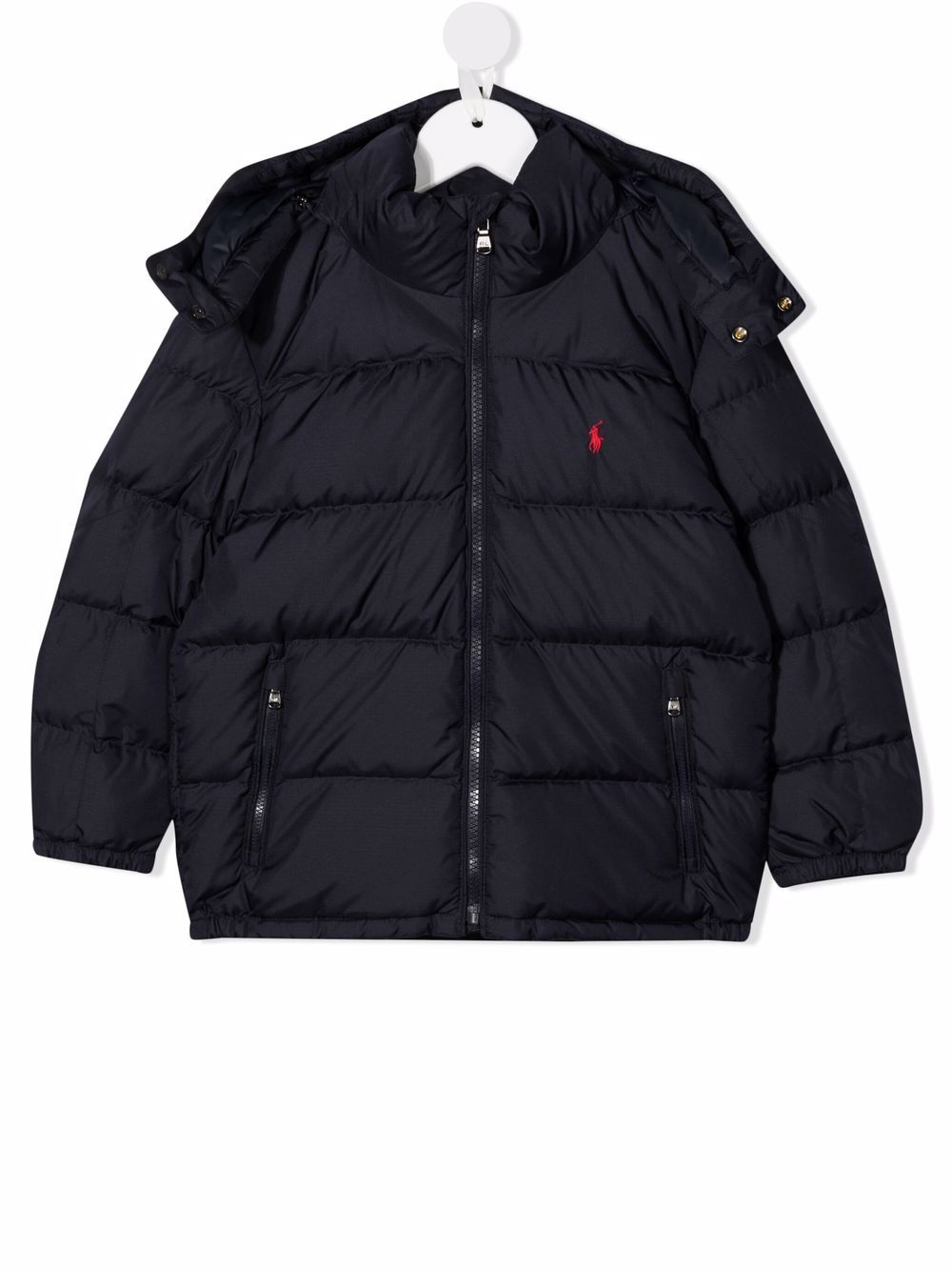 POLO RALPH LAUREN KIDS 拉链填充夹克 - 蓝色
