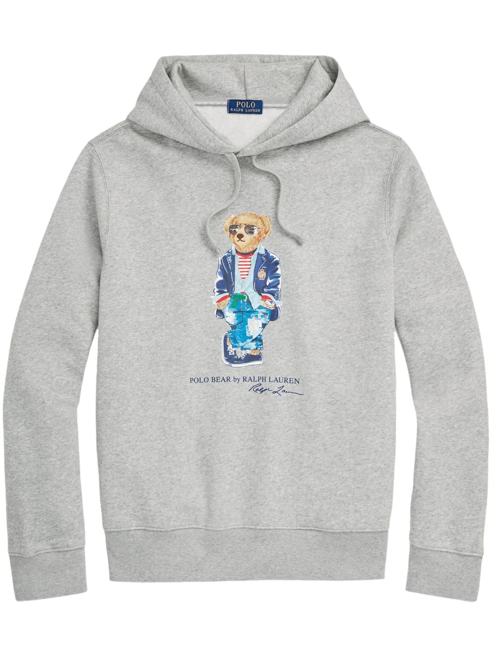Polo Ralph Lauren Polo Bear 图案抽绳连帽衫 - 灰色