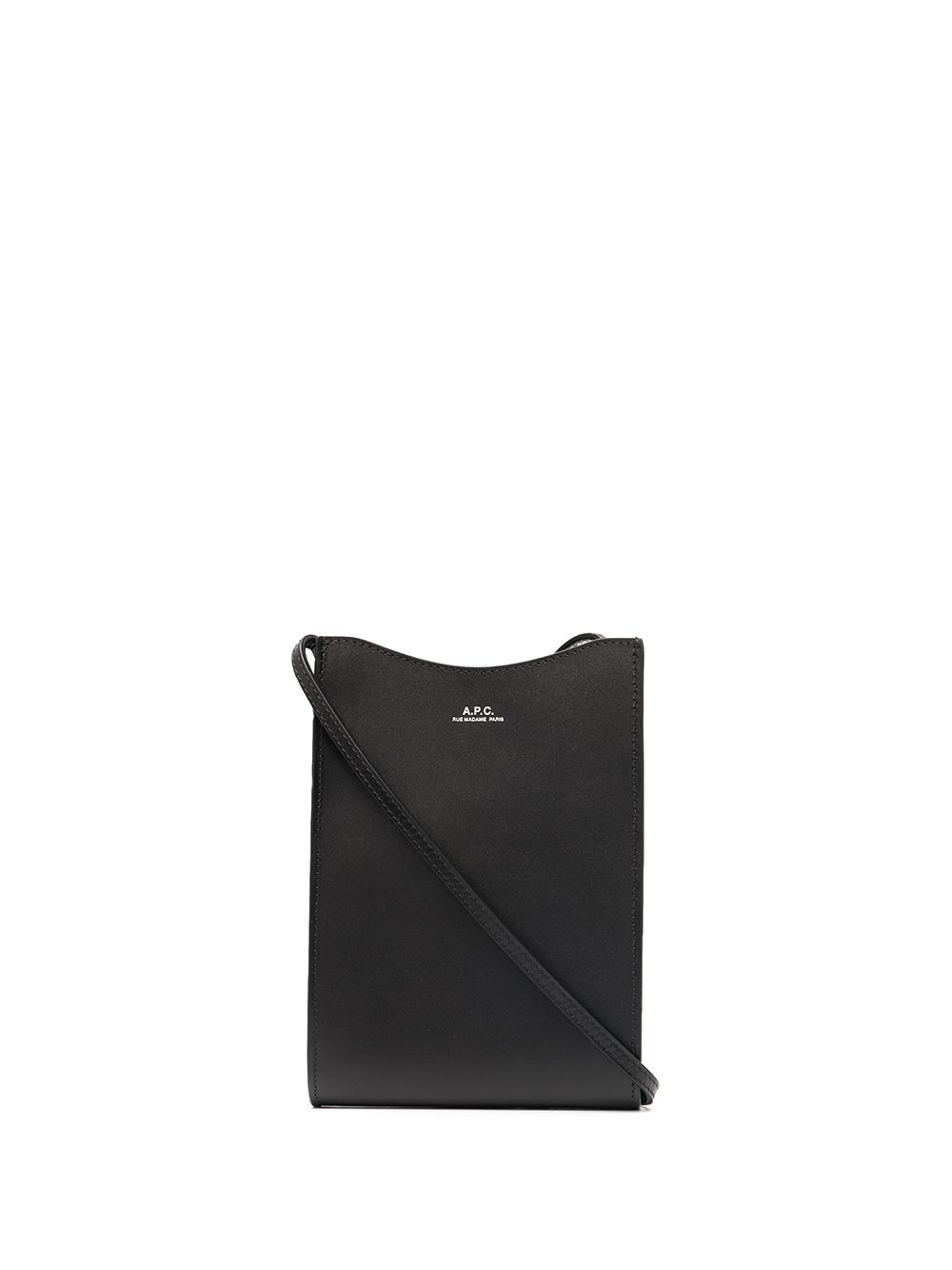 A.P.C. Jamie logo压纹斜挎包 - 黑色