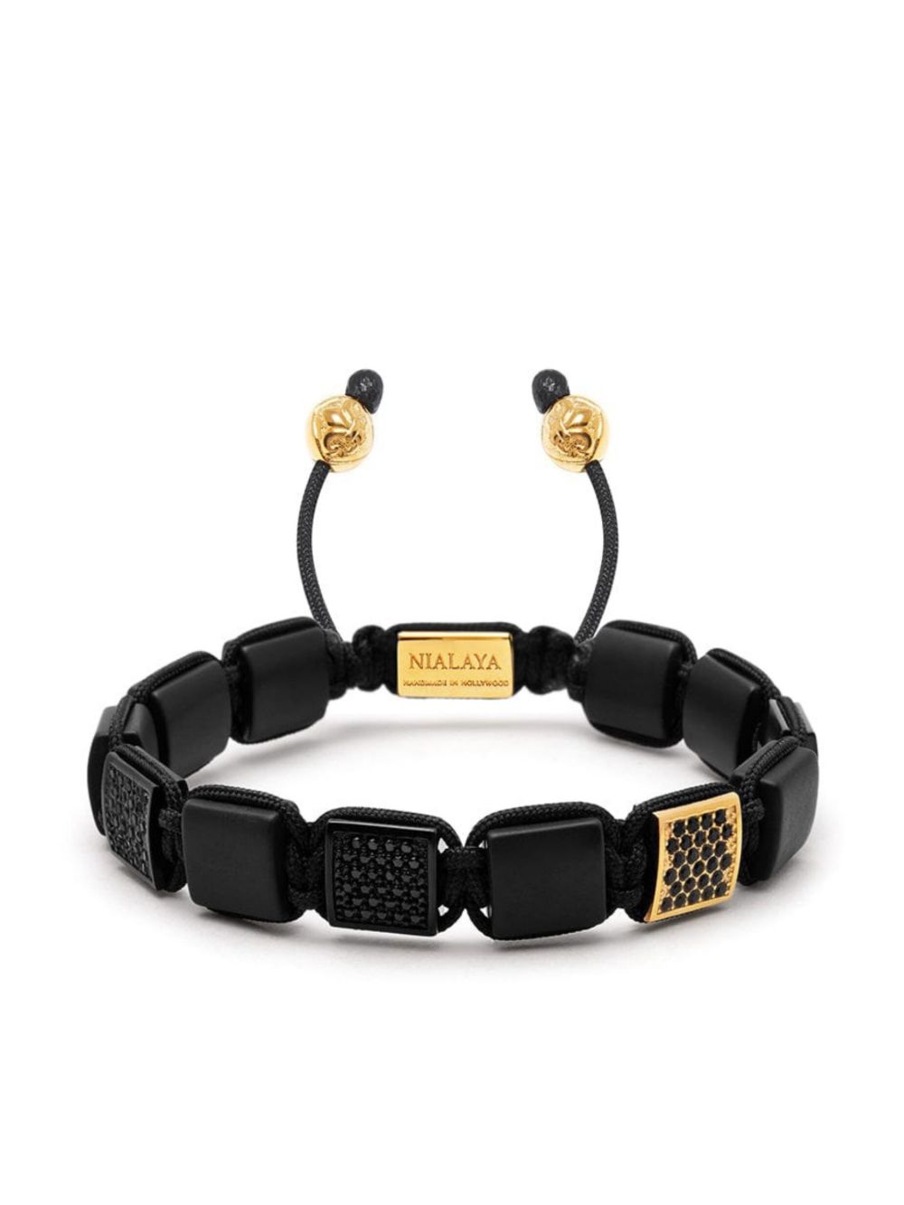 Nialaya Jewelry The CZ 珠饰手链 - 金色
