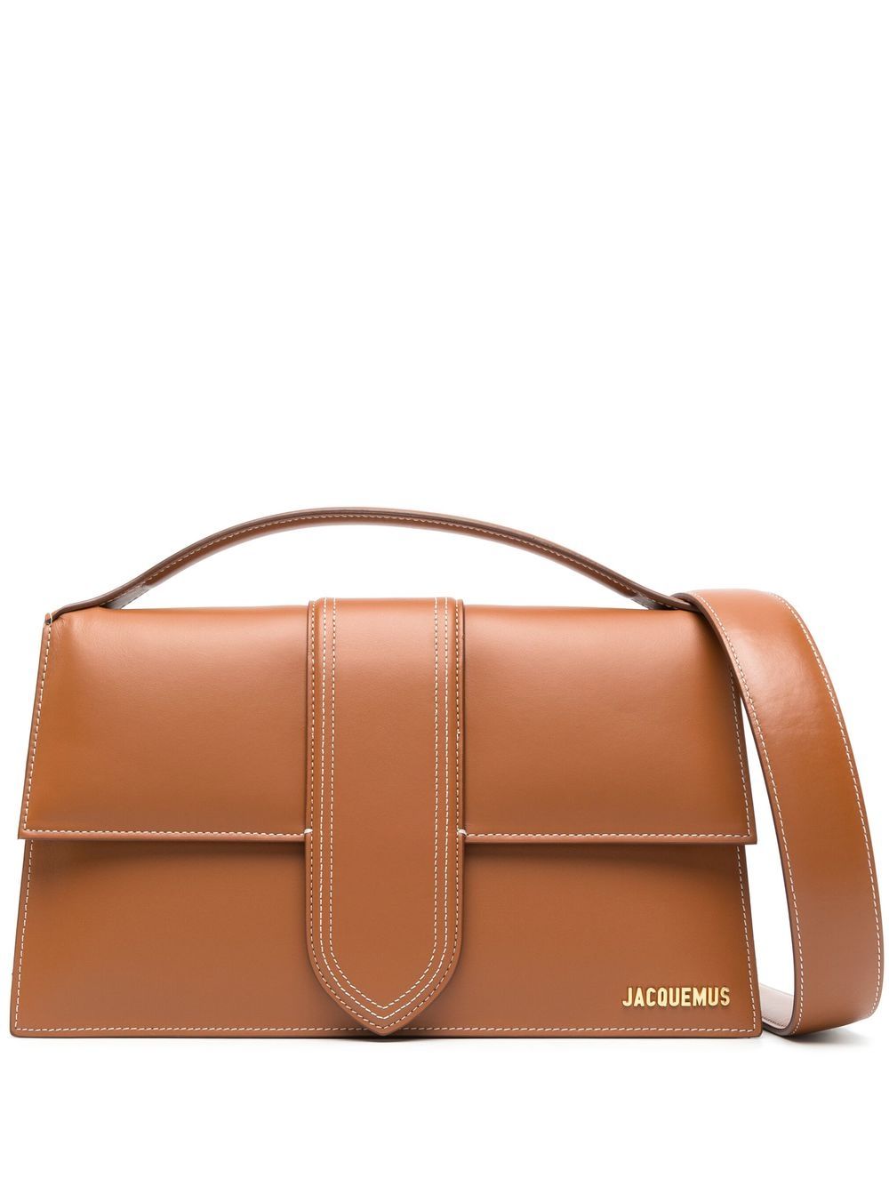 Jacquemus Bambino 皮质单肩包 - 褐色