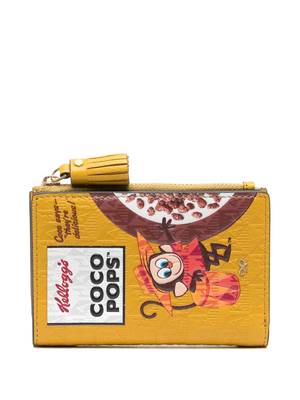 Anya Hindmarch Coco Pops 皮质钱包 - 黄色
