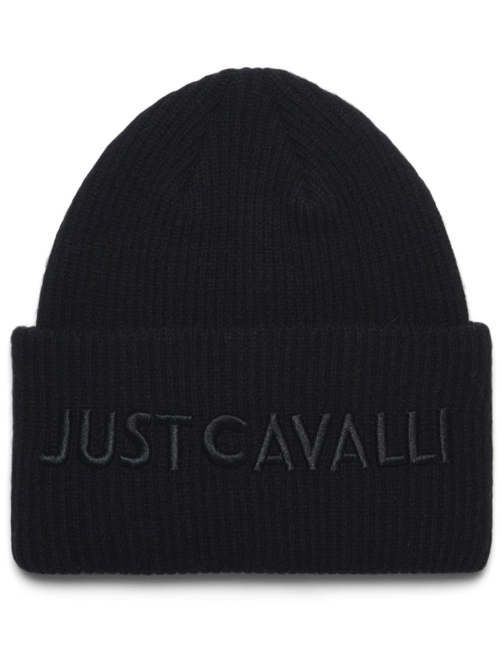 Just Cavalli logo刺绣套头帽套装 - 黑色