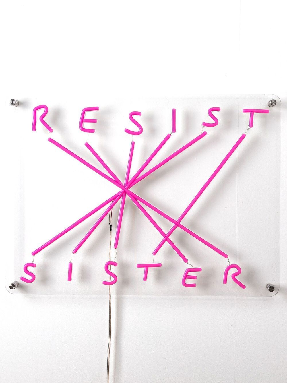 Seletti Resist sister led 台灯 - 粉色