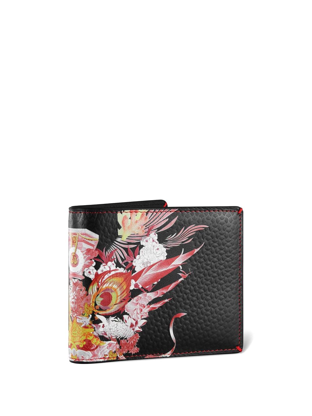 Shanghai Tang x Jacky Tsai Flower Dragon 钱包 - 黑色
