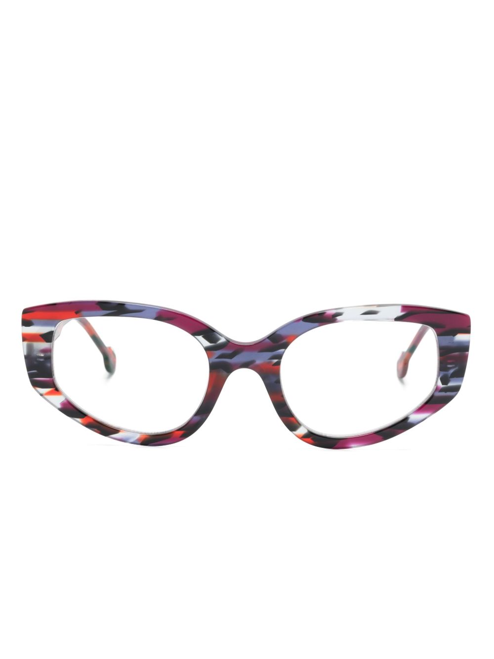 L.A. EYEWORKS Rooster 猫眼镜框眼镜 - 红色