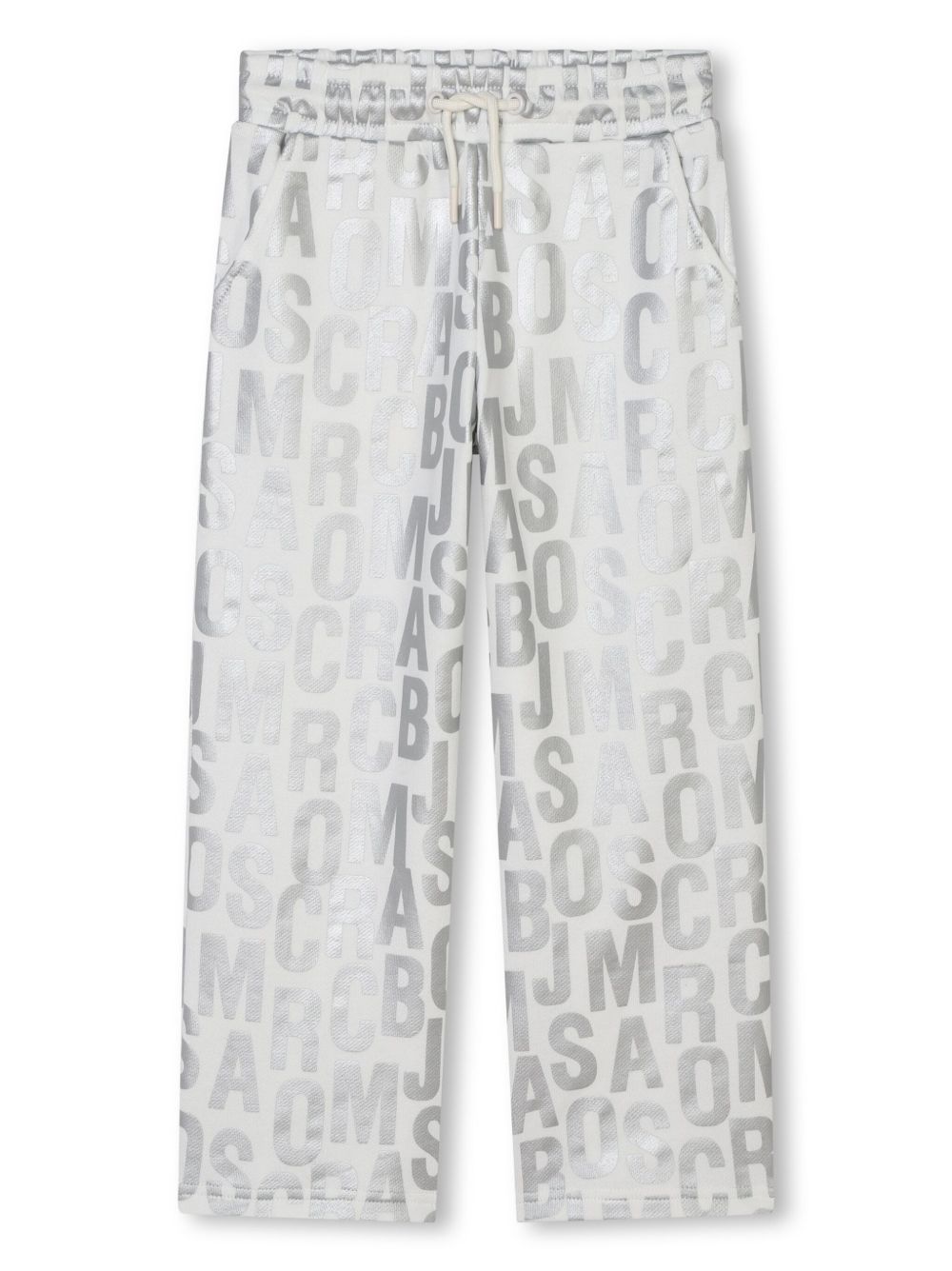 Marc Jacobs Kids logo印花直筒运动裤 - 中性色