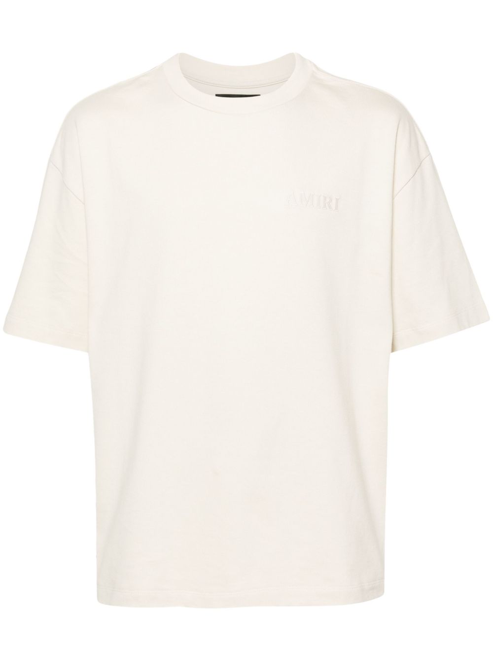 AMIRI logo刺绣棉T恤 - 中性色