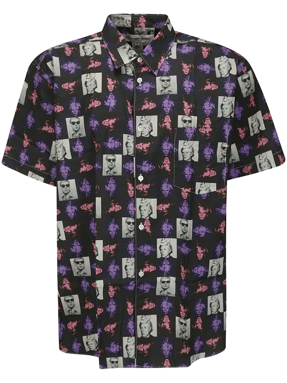 Comme Des Garçons Shirt 大面积logo印花棉衬衫 - 紫色