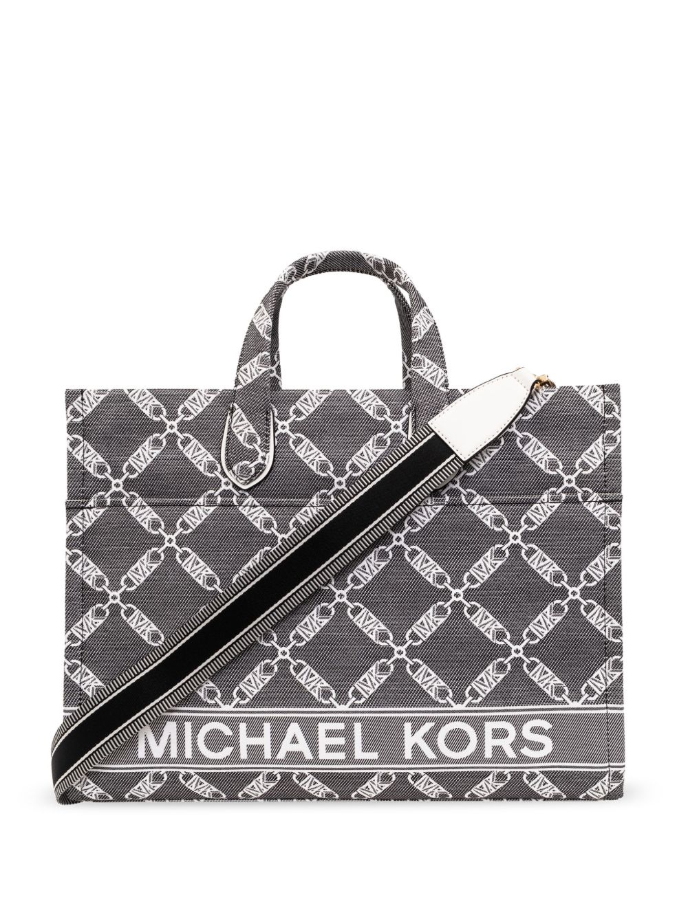 Michael Michael Kors Gigi 棉手提包 - 黑色