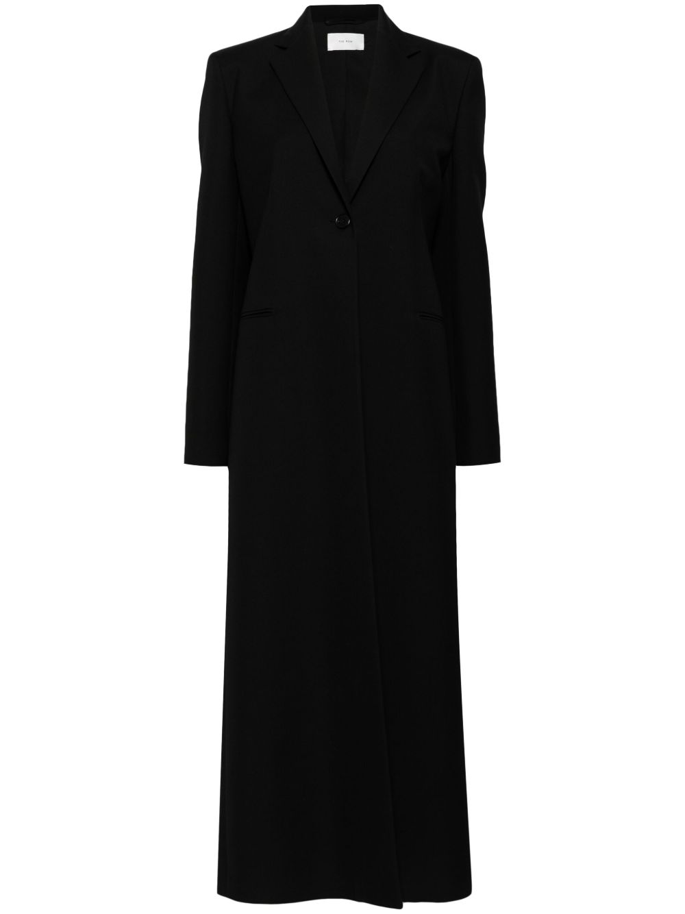The Row single-breasted coat - 黑色