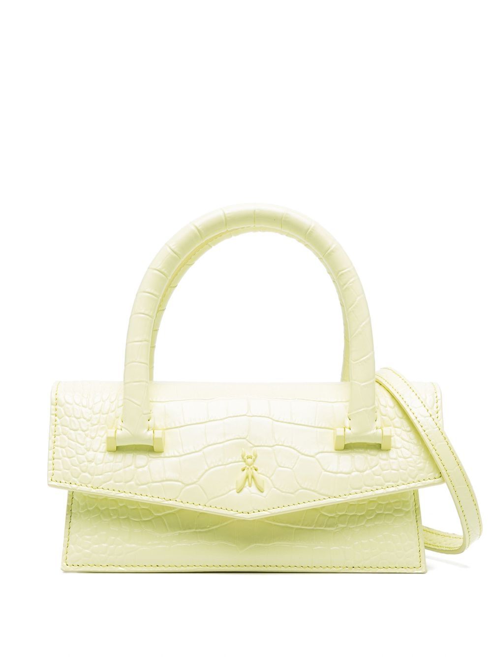 Patrizia Pepe Crocodile-Print Fly Bamby 斜挎包 - 绿色