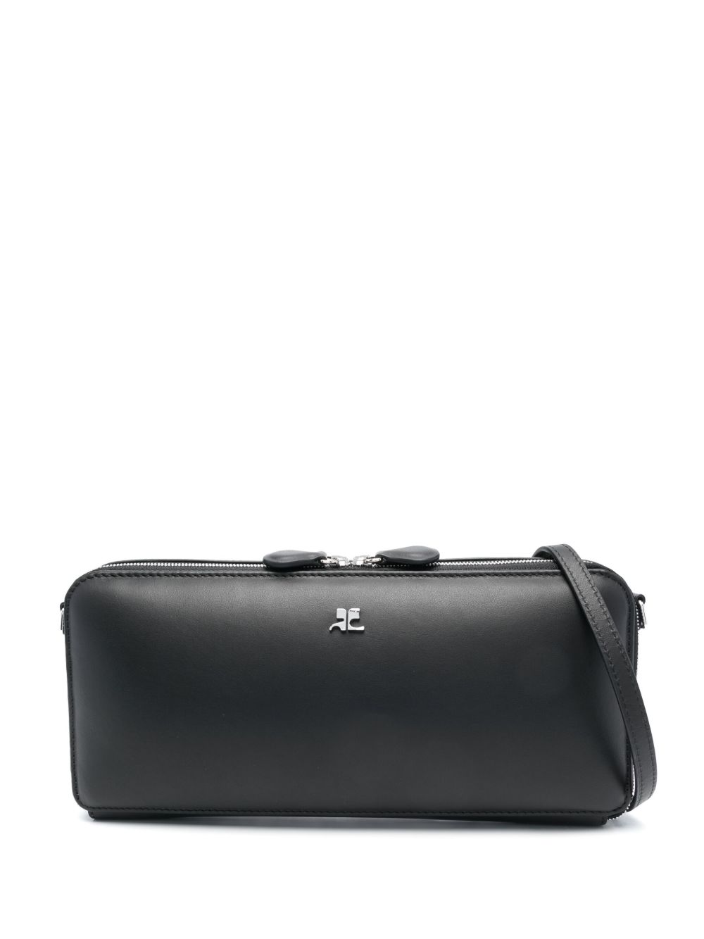 Courrèges Cloud logo标牌单肩包 - 黑色