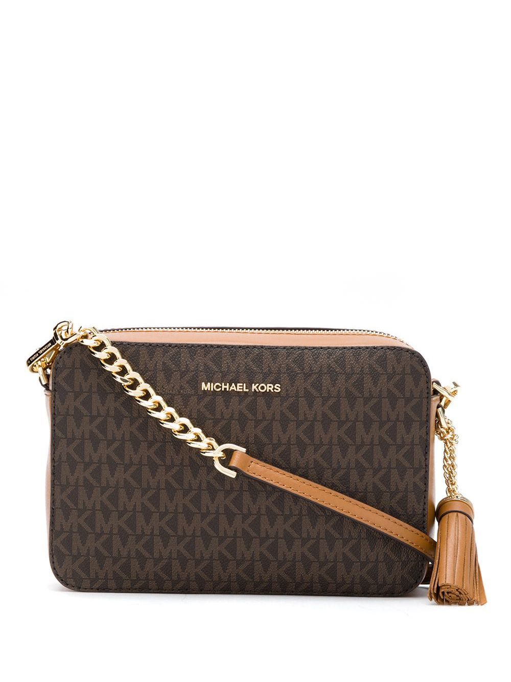 Michael Kors Jet Set斜挎包 - 褐色