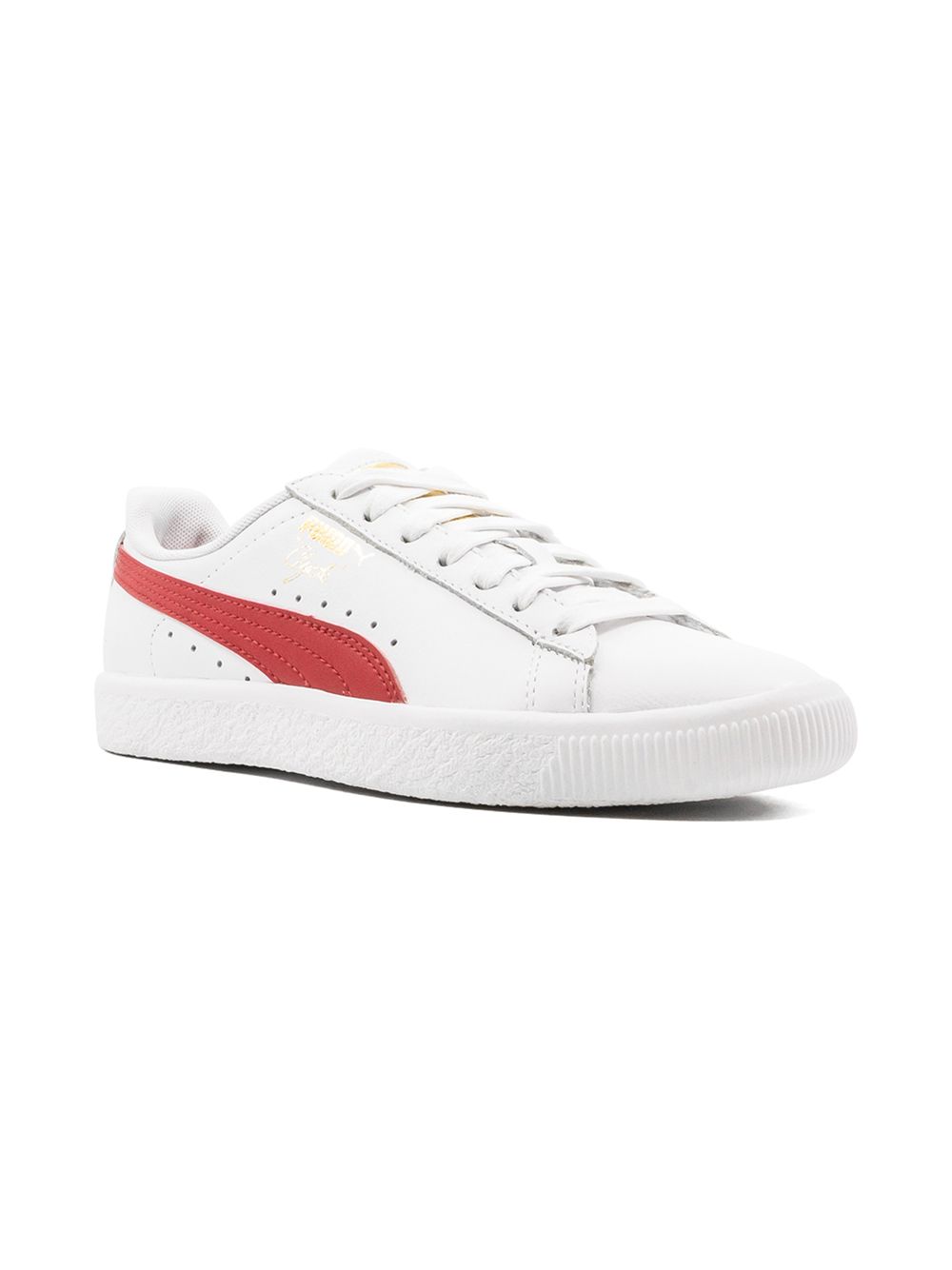 Puma Kids Clyde Core L Foil 运动鞋 - 白色