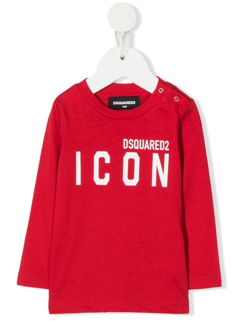 DSQUARED2 KIDS D2次方 Icon logo印花T恤 - 红色