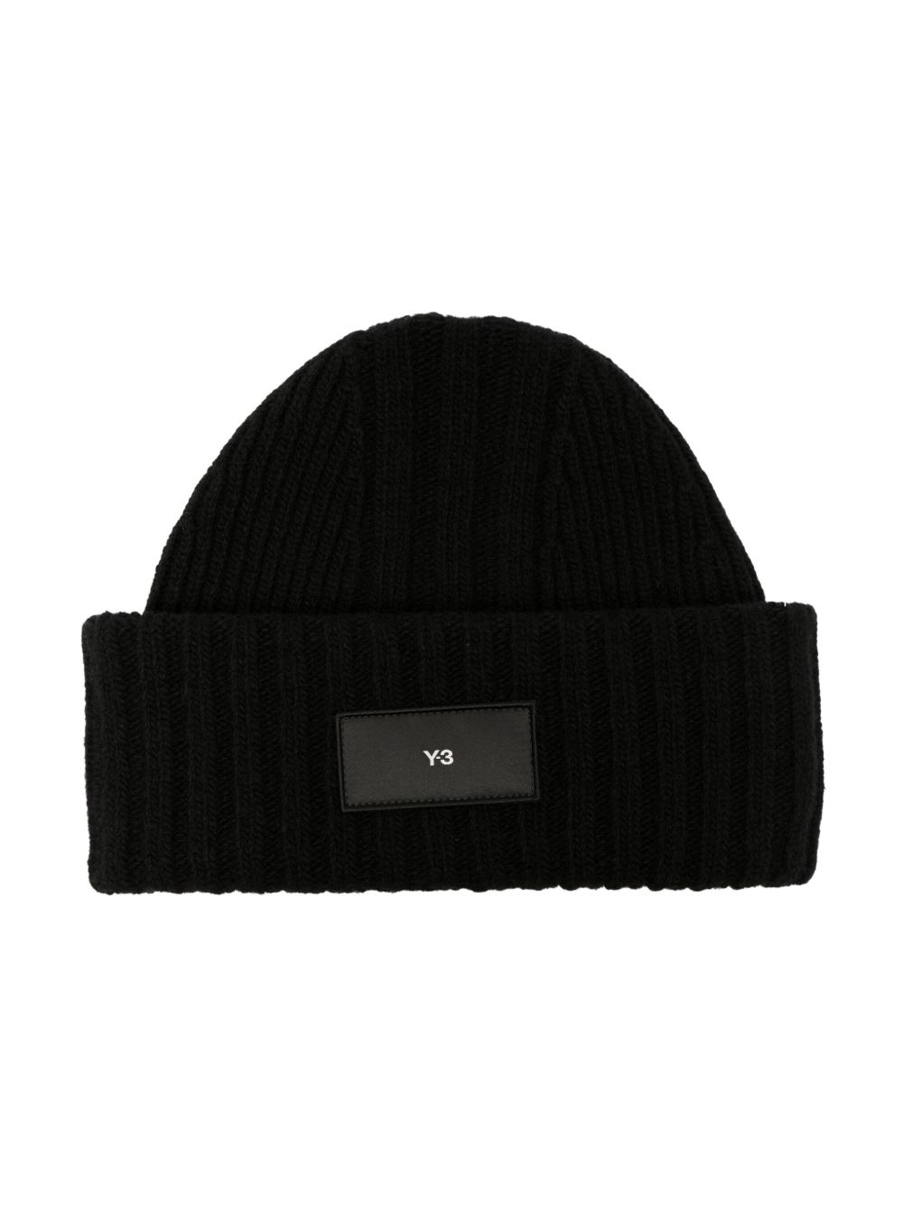 Y-3 标贴针织套头帽 - 黑色