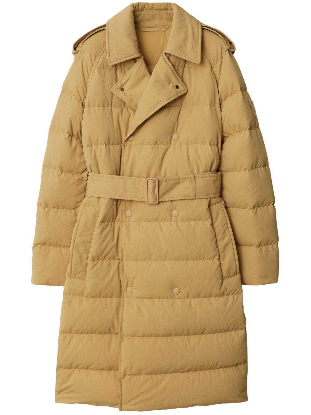 Burberry 中长蓬松外套 - 中性色