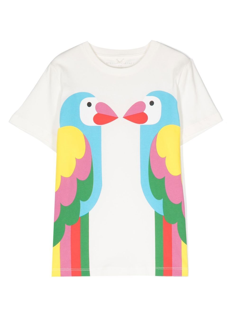 Stella McCartney Kids 图案印花棉T恤 - 白色