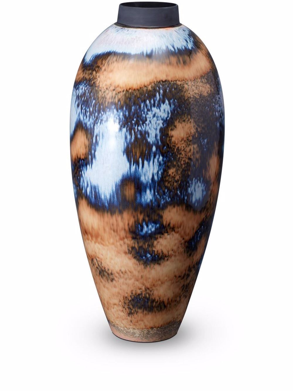 L'Objet Terra 陶瓷花瓶（64厘米） - 蓝色