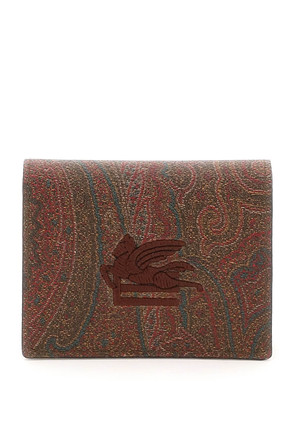 Etro Paisley Wallet With Pegaso Logo