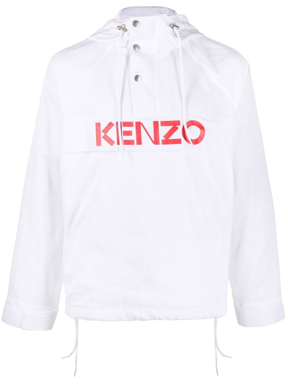 Kenzo logo印花轻薄夹克 - 白色