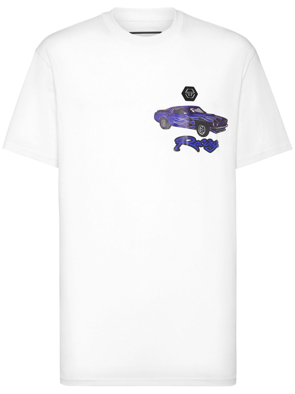 Philipp Plein Cars Racing T恤 - 白色