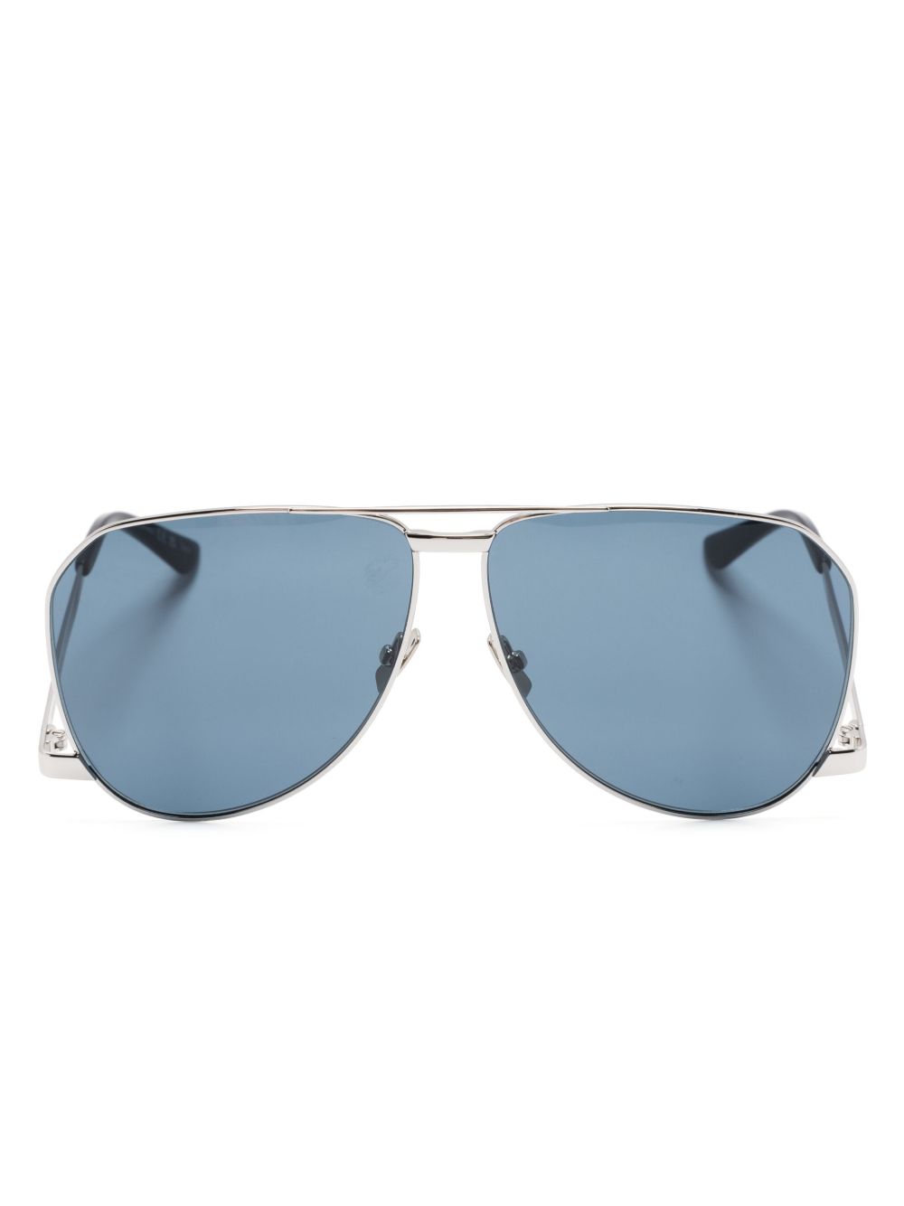 Saint Laurent Eyewear SL 690 Dust 飞行员镜框太阳眼镜 - 银色