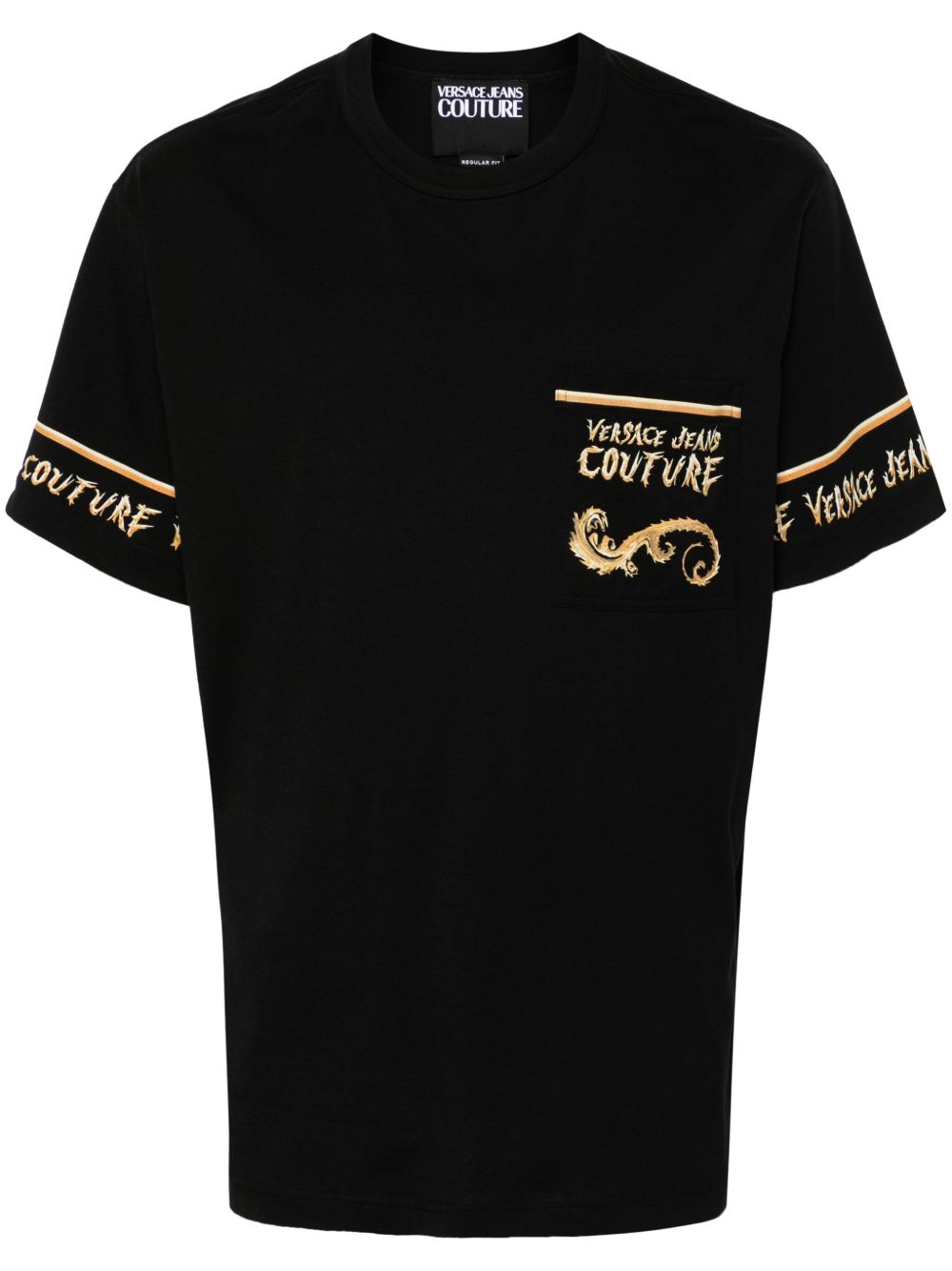 Versace Jeans Couture Chromo Couture T恤 - 黑色