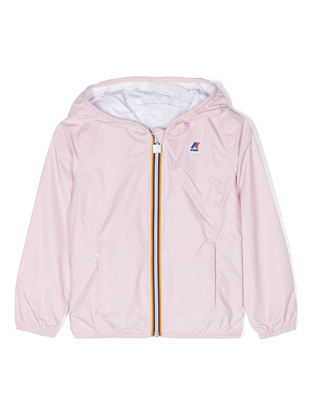 K Way Kids P. Lily Plus 2. Reversible 连帽夹克 - 粉色