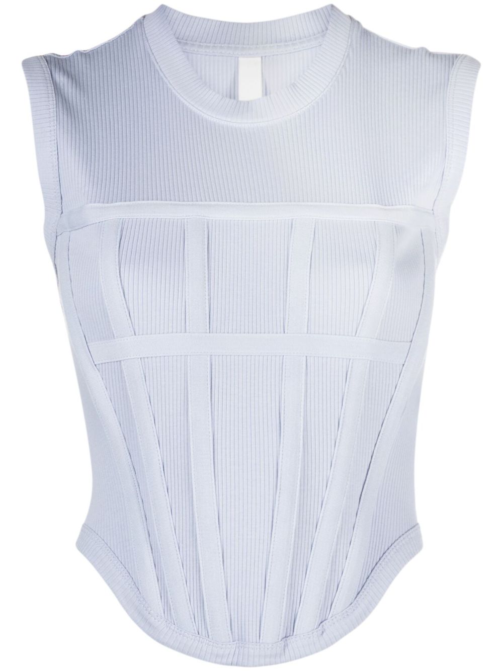 Dion Lee 罗纹紧身胸衣 - 蓝色