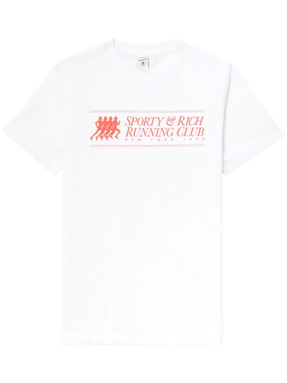 Sporty & Rich 94 Running Club 棉T恤 - 白色