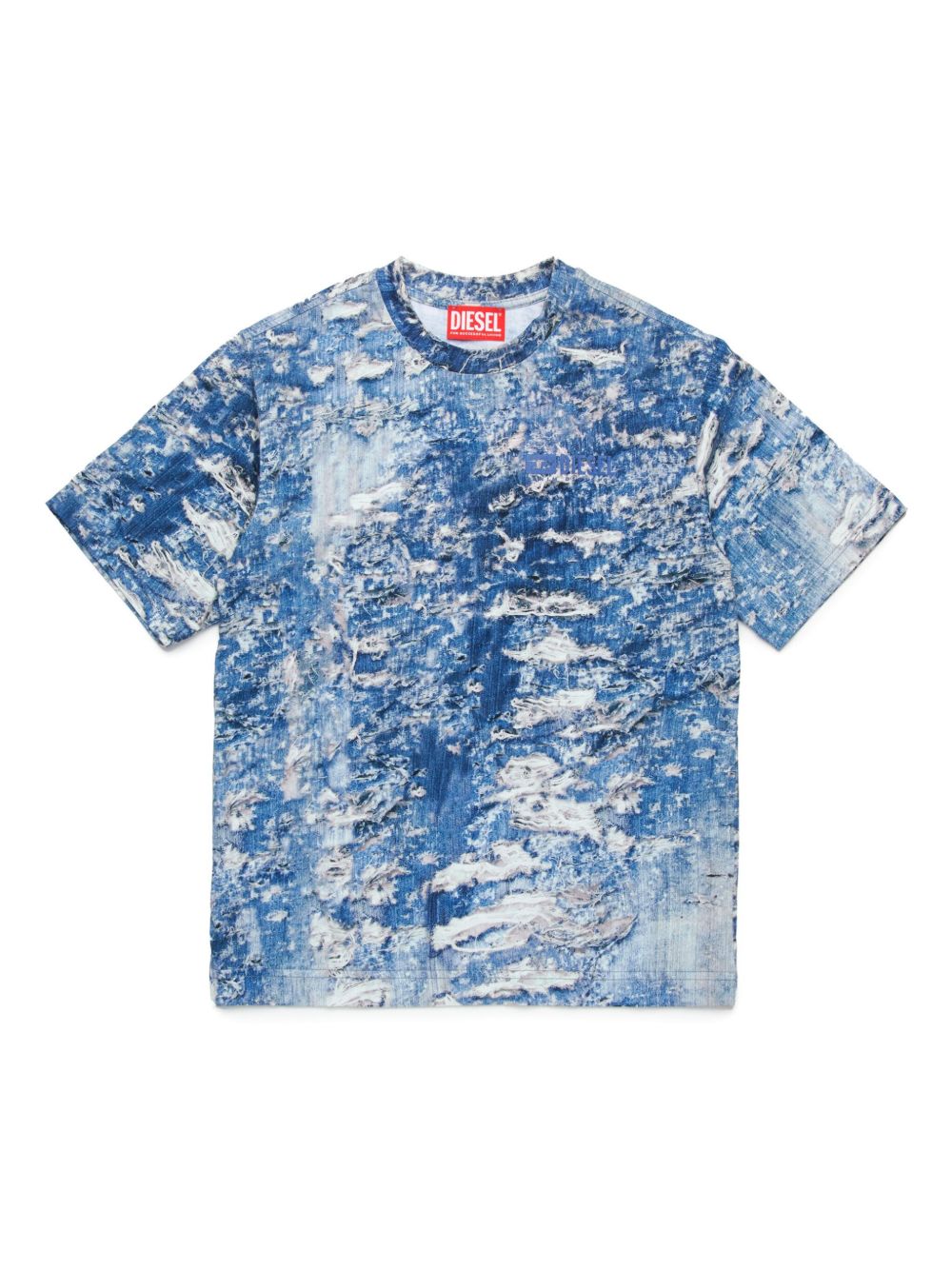 Diesel Kids Tarston Over T恤 - 蓝色