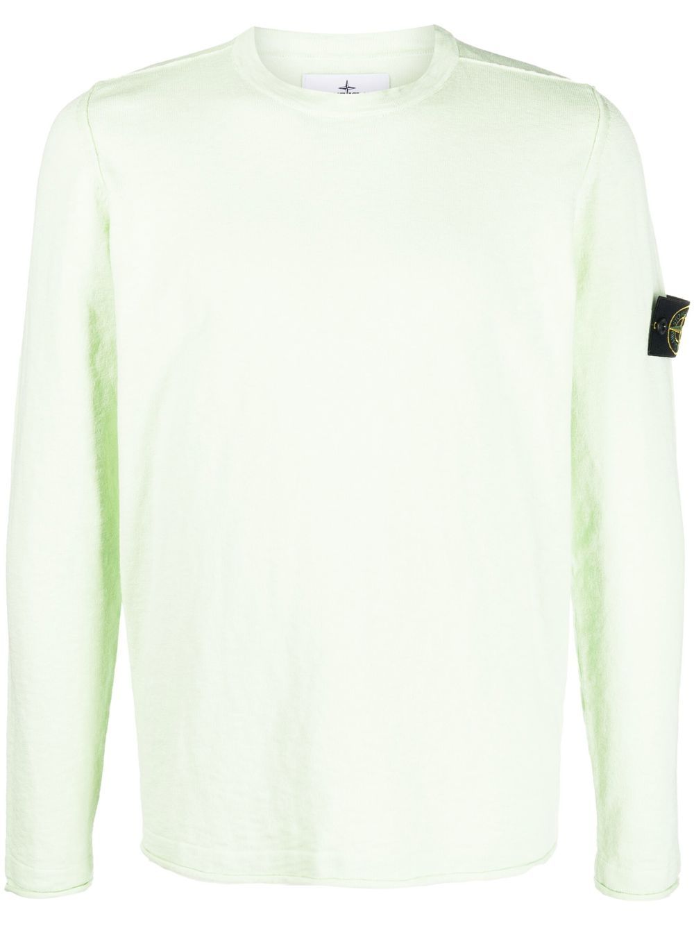 Stone Island 标贴长袖卫衣 - 绿色