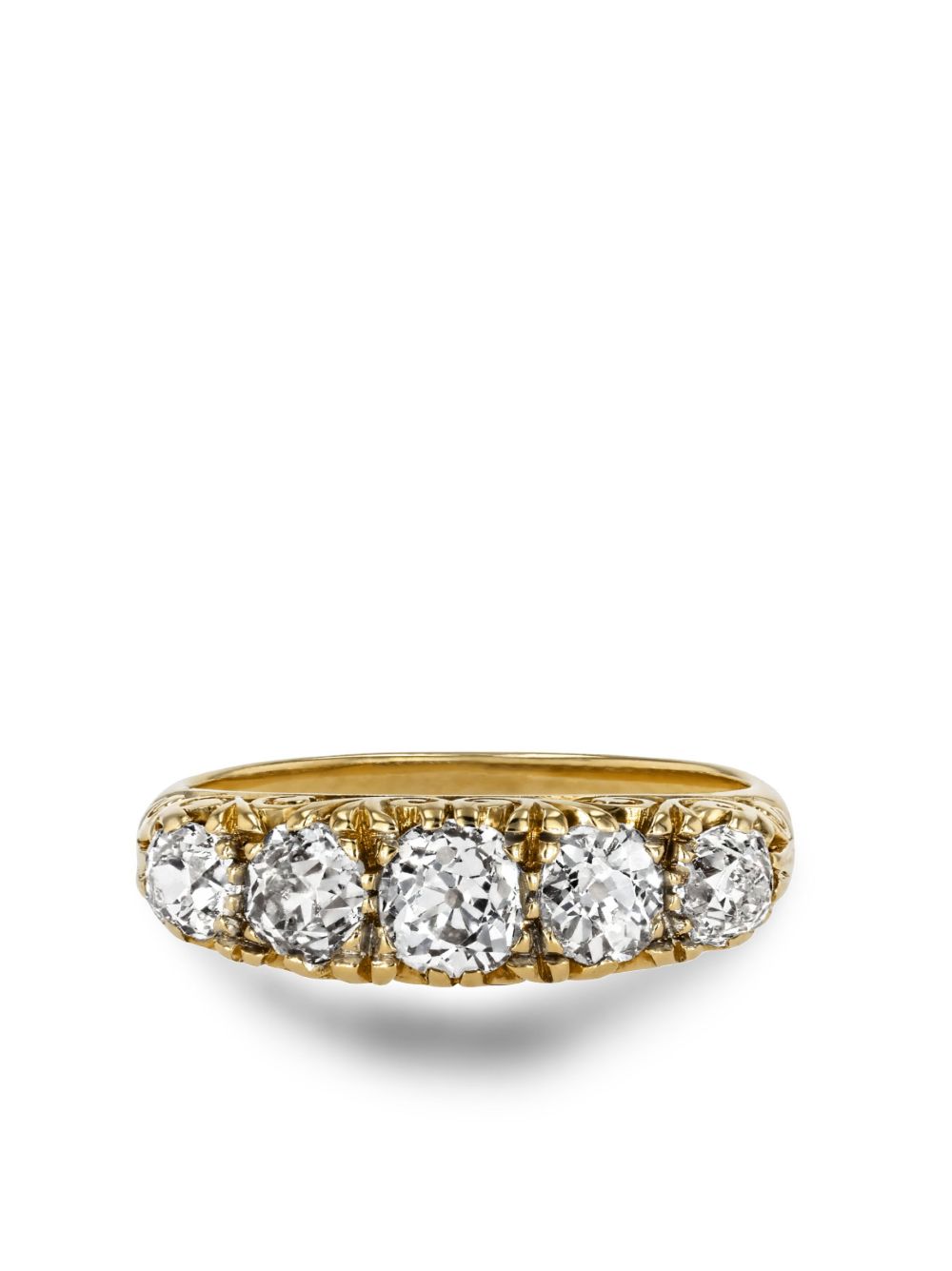 Pragnell Vintage Antique Inspired 18K黄金钻石戒指 - 金色
